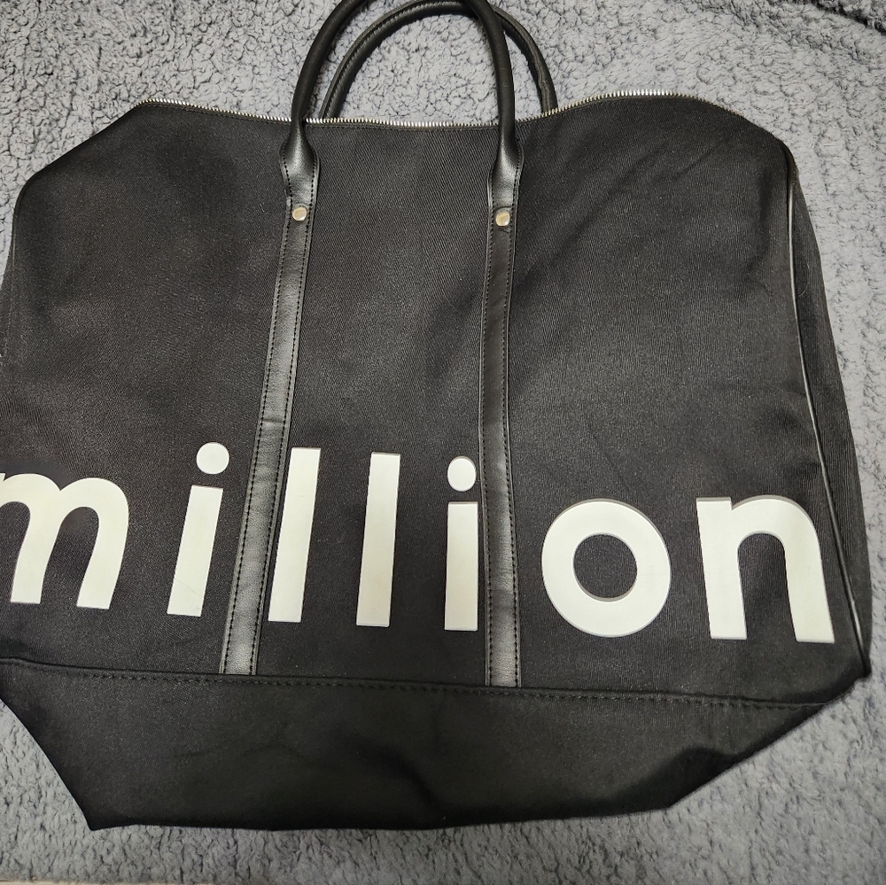 Paco Rabanne Million Black and White Duffel Bag